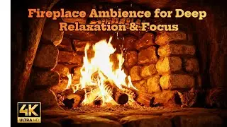 Fireplace Ambience for Deep Relaxation & Focus #fireplace #relaxingfire #sleepvideo