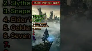 Harry Potter Quiz!