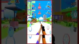 POLICEMEN AND DESERT SNIPER - All POWERFUL Weapons in Dude Theft Wars #shorts