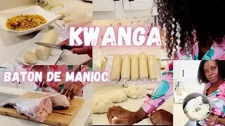 ✨️vrais b&acirc;ton de manioc!!!  kwanga bobolo fait maison || le d&eacute;licieux  bouillon du poisson frais