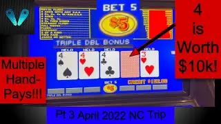 Four For $10k???(Part 3)(Video Poker)(April 2022 NC Highlights)(S10:P3)