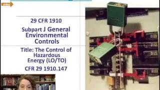 Lock Out Tag Out, OSHA 1910 subpart J