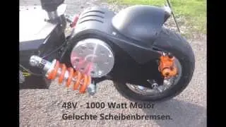 Mach 1 E-Scooter 1000W 48v &uuml;ber 45Km/h Quick Review