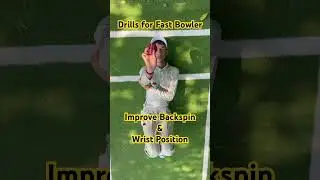Drills for Fast Bowler - improve Backspin and Wrist Position #cricket #fastbowling #fastbowlingtips