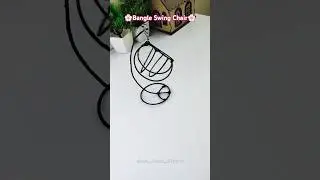 ✅DIY Swing chair with bangle|DIY #shorts #diy #art#craft #trending #homemade #idea#drawing #crafting