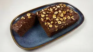 Just 4 Ingredients! Chocolate Apple Brownie. So Simple and Delicious! Without flour