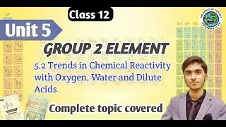 Trends in Chemical Reactivity with Oxygen, Water and Dilute Acids | unit 5 class 12 chemistry
