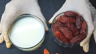 Only 2 Ingredients and 5 minutes! Add Milk + Dates ! The results is socking !