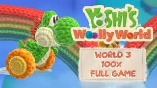 Yoshi&rsquo;s Woolly World 100% &ndash; World 3 | All Flower Stamps (Wonder Wool, Flowers, Stamps and Hearts)