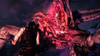 Amalgam Alpha boss-fight in slow motion - The Evil Within