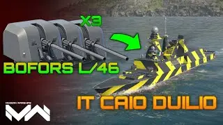 The one & only Tier 2 Artcoin Cannon - IT Caio Duilio with the Bofors L/46 Cannon | Modern Warships