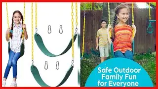 Jungle Gym Kingdom Swing Set Accessories - 2 Pack, Heavy Duty Parts, Chain & Seat