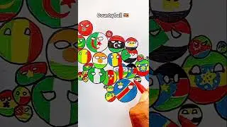 Draw Flag Map of Uganda | Uganda countryball #countryball #uganda