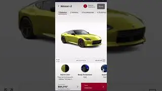 2023 Nissan Z configurator is now live.
