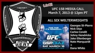 UFC 158: St-Pierre vs Diaz Pre-Fight Conference Call (LIVE! / complete + unedited)