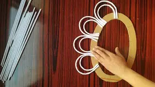 Paper Flower Wall Decoration-Paper Craft-Home Decorating Ideas-DIY#papercraft#homedecorationideas#