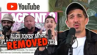 Alex Jones Episode Was Removed: YouTube Responds | Flagrant 2  with Andrew Schulz and Akaash Singh