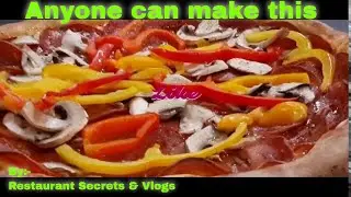 Making of Pizza All dressed|Quick & easy homemade pizza recipe|All dressed pizza recipe|pizza artist