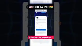 Currency converter app | Currency Exchange Rate | Dollar to Rupees Convert #shorts #usd #shortvideo