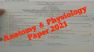 Anatomy & Physiology Paper 2021 #shorts