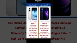 oppo reno 13 vs oppo reno 13f #specifications #comparison