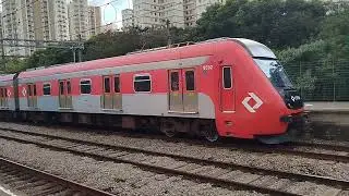 Tic trens s&eacute;rie 9500 D592 partindo da esta&ccedil;&atilde;o Piqueri linha 7 rubi 