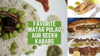 seekh kebabs and matar pulao recipe/LUCID COOKING/ #creatorontherise#recipe #trending#lucidcooking