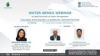 53rd Edition of Water Series Webinar on Best Practices of Water Management 📱