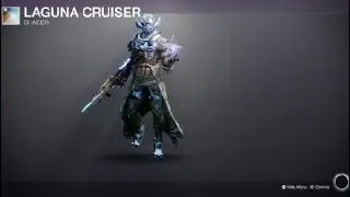 Destiny 2 Warlock with Interlaced armor Ornaments and Laguna Cruiser Shader