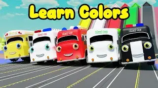 🚍 Learn Colors with Buses and Balls | Kids Song & Nursery Rhyme 🎶