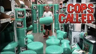WORLDS BIGGEST BUBBLE WRAP FORT! (COPS CHASED US)