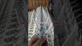 Anti Climb Security Fencing Spikes with Big Star Points, Durable PVC Coated Razor Wall Spikes