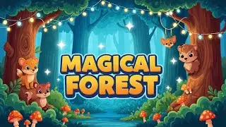 Magical Forest 🌲✨ | Fun Learning & Fantasy Adventure Song for Kids | Happy Tales & Tunes