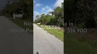 Nice vacant land for sale in North Port, Florida for $16,900. #forsale #realestate #florida #land