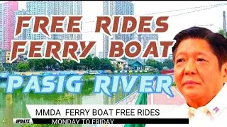 PASIG RIVER FERRY BOAT | FREE RIDES | Tara Pasyal