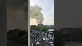 Notre Dame Cathedral - The fire is still raging uncontrollably 😢