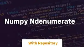 numpy ndenumerate