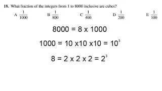 Q18 UKMT Junior maths challenge 2019 paper explained