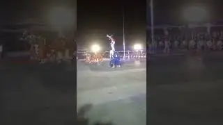 PAGELARAN DRUM BAND DARI SEKOLAH TINGI ILMU PEMERINTAHAN PADANG DI ACAR PEMBUKAAN MTQ XLII DIDUMAI