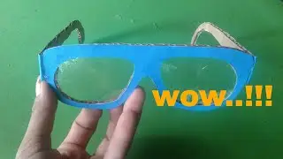 cara membuat kacamata dari kardus