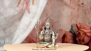 Divine Serenity: 925 Pure Silver Shiva Idol | Krishna House Of Silver