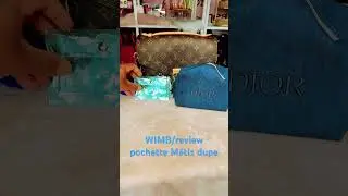 WIMB/review dupe pochette M&eacute;tis coming soon on my YouTube channel #wimb #bagreview #blue #dior