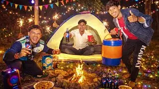 2025 Last Night Mini camping Party with My Friends || Sebi Ko Happy New Year 2026 🥳🥳