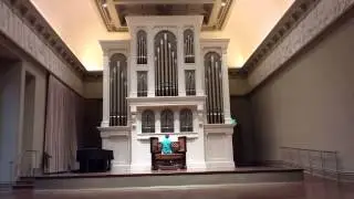 Joel Nygren performs Mendelssohn Organ Sonata 2 Fugue