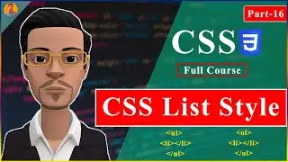 Lecture-16 CSS3 || CSS List Style || CSS Bangla Tutorial