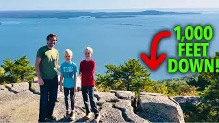 KID FRIENDLY trail to the verge of the PRECIPICE! Champlain Mountain, Acadia National Park