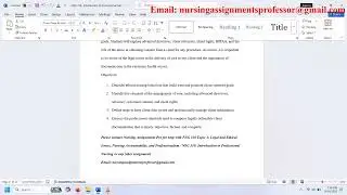 NSG 310 Topic 4: Legal and Ethical Issues, Nursing Accountability, and Professionalism