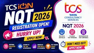 🚨 TCS ION NQT 2026 Registration Open | Any Degree Eligible | Complete Process