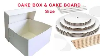 How To Know the Size of Cake Box & Board to use for your cake.