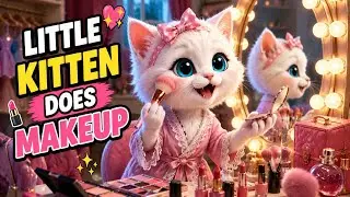 Naughty Kitten Tries Makeup for the Very First Time 🐱💄#CatStory #AICatStory #AICat